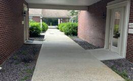 attachment walkway to entrance